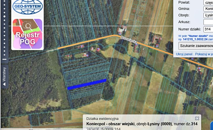 działka na sprzedaż - Koniecpol (gw), Łysiny