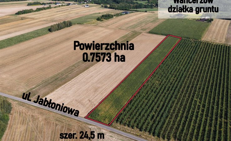 działka na sprzedaż - Mstów, Wancerzów, Jabłoniowa